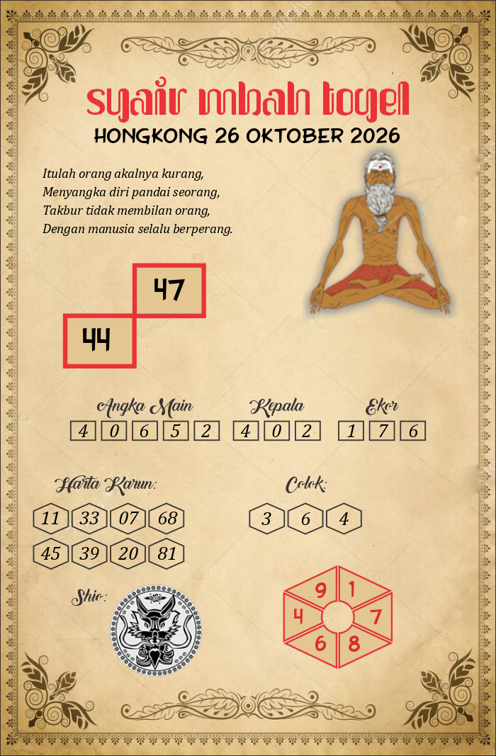 HK 26 Oktober 2026