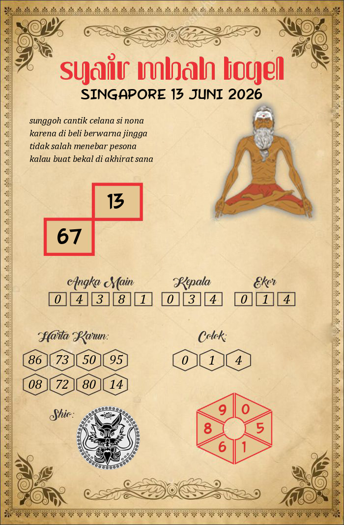 SGP 13 Juni 2026